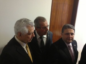 Deputados Federais Anthony Garotinho, Paulo Feijó e Arlindo Chinaglia.